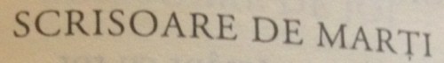 Scrisoare de marti